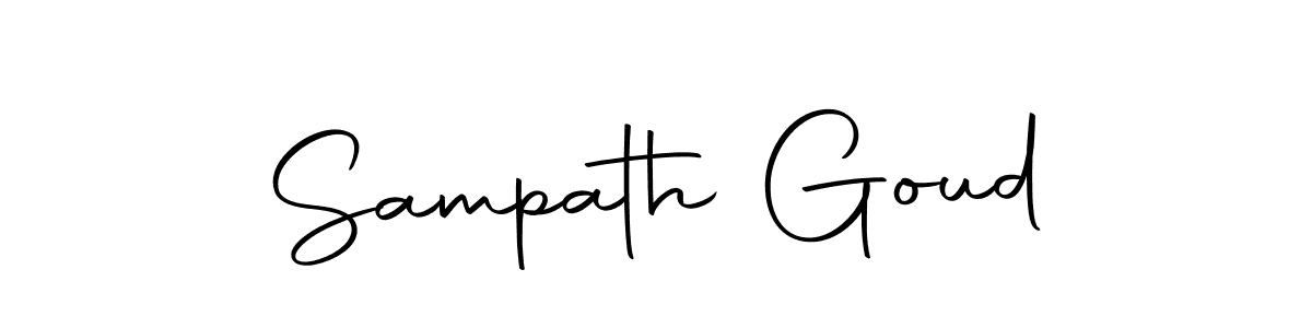 Use a signature maker to create a handwritten signature online. With this signature software, you can design (Autography-DOLnW) your own signature for name Sampath Goud. Sampath Goud signature style 10 images and pictures png