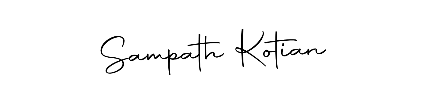 Also we have Sampath Kotian name is the best signature style. Create professional handwritten signature collection using Autography-DOLnW autograph style. Sampath Kotian signature style 10 images and pictures png