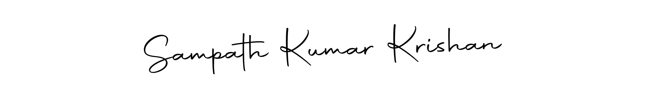 It looks lik you need a new signature style for name Sampath Kumar Krishan. Design unique handwritten (Autography-DOLnW) signature with our free signature maker in just a few clicks. Sampath Kumar Krishan signature style 10 images and pictures png