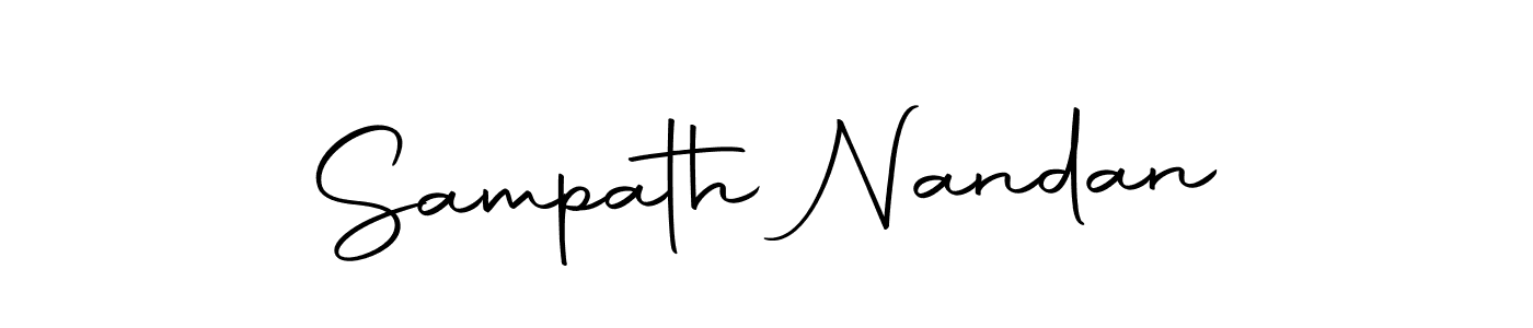 How to make Sampath Nandan signature? Autography-DOLnW is a professional autograph style. Create handwritten signature for Sampath Nandan name. Sampath Nandan signature style 10 images and pictures png