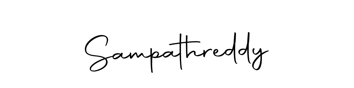 Sampathreddy stylish signature style. Best Handwritten Sign (Autography-DOLnW) for my name. Handwritten Signature Collection Ideas for my name Sampathreddy. Sampathreddy signature style 10 images and pictures png