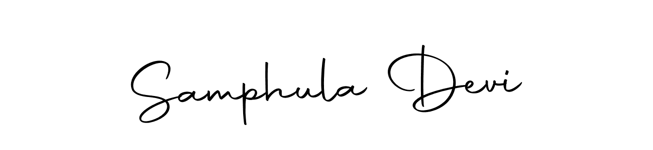 The best way (Autography-DOLnW) to make a short signature is to pick only two or three words in your name. The name Samphula Devi include a total of six letters. For converting this name. Samphula Devi signature style 10 images and pictures png