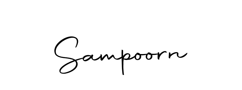 Create a beautiful signature design for name Sampoorn. With this signature (Autography-DOLnW) fonts, you can make a handwritten signature for free. Sampoorn signature style 10 images and pictures png