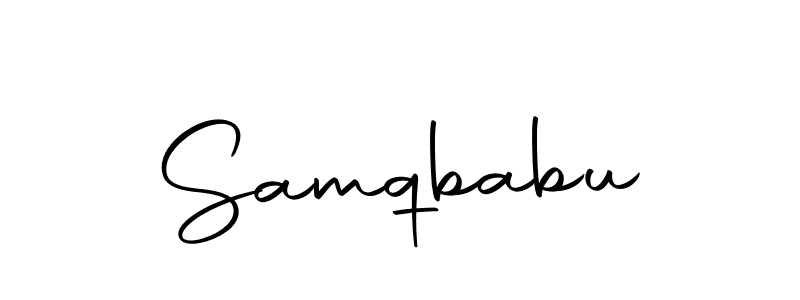 Similarly Autography-DOLnW is the best handwritten signature design. Signature creator online .You can use it as an online autograph creator for name Samqbabu. Samqbabu signature style 10 images and pictures png