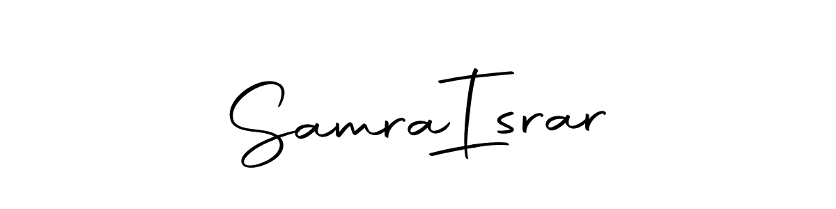 if you are searching for the best signature style for your name Samra  Israr. so please give up your signature search. here we have designed multiple signature styles  using Autography-DOLnW. Samra  Israr signature style 10 images and pictures png