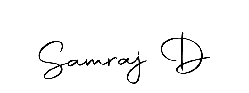 How to make Samraj D name signature. Use Autography-DOLnW style for creating short signs online. This is the latest handwritten sign. Samraj D signature style 10 images and pictures png