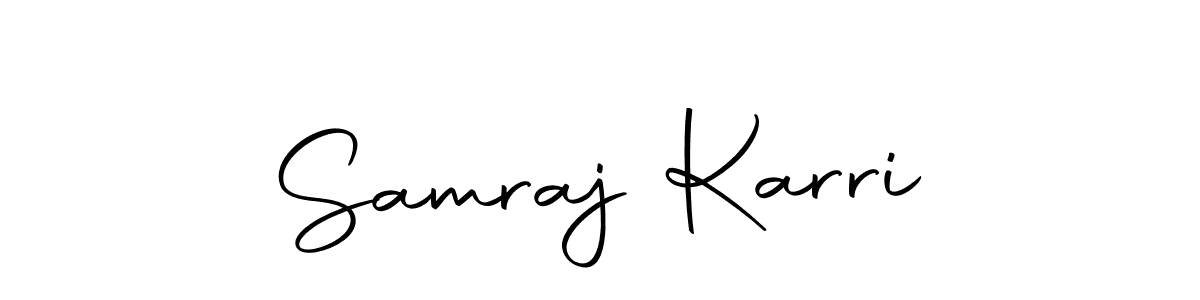 Use a signature maker to create a handwritten signature online. With this signature software, you can design (Autography-DOLnW) your own signature for name Samraj Karri. Samraj Karri signature style 10 images and pictures png