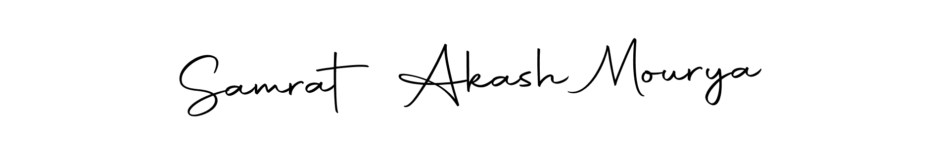 Design your own signature with our free online signature maker. With this signature software, you can create a handwritten (Autography-DOLnW) signature for name Samrat Akash Mourya. Samrat Akash Mourya signature style 10 images and pictures png