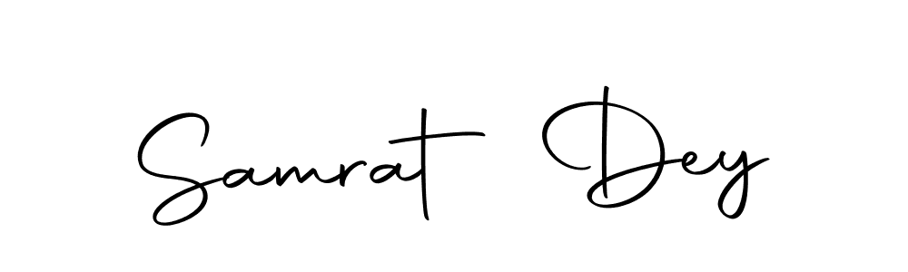 Use a signature maker to create a handwritten signature online. With this signature software, you can design (Autography-DOLnW) your own signature for name Samrat Dey. Samrat Dey signature style 10 images and pictures png