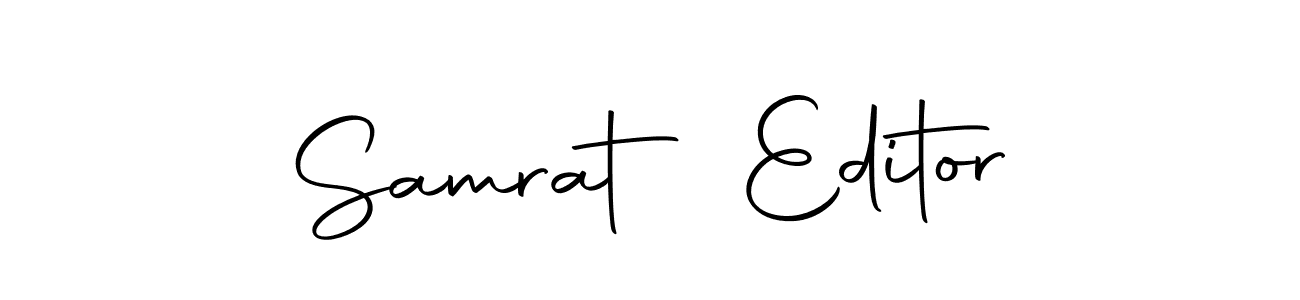 Create a beautiful signature design for name Samrat Editor. With this signature (Autography-DOLnW) fonts, you can make a handwritten signature for free. Samrat Editor signature style 10 images and pictures png