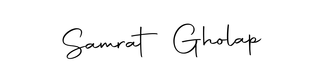 You should practise on your own different ways (Autography-DOLnW) to write your name (Samrat Gholap) in signature. don't let someone else do it for you. Samrat Gholap signature style 10 images and pictures png