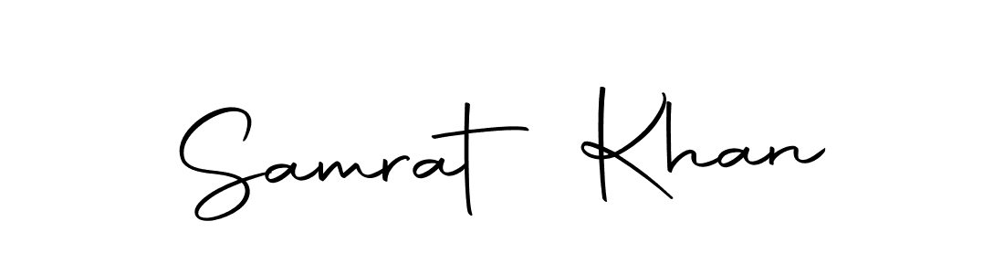 Use a signature maker to create a handwritten signature online. With this signature software, you can design (Autography-DOLnW) your own signature for name Samrat Khan. Samrat Khan signature style 10 images and pictures png