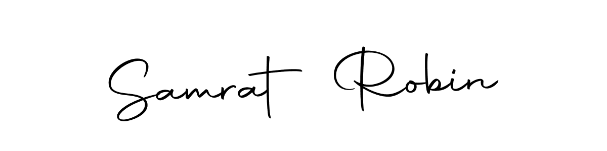 Use a signature maker to create a handwritten signature online. With this signature software, you can design (Autography-DOLnW) your own signature for name Samrat Robin. Samrat Robin signature style 10 images and pictures png