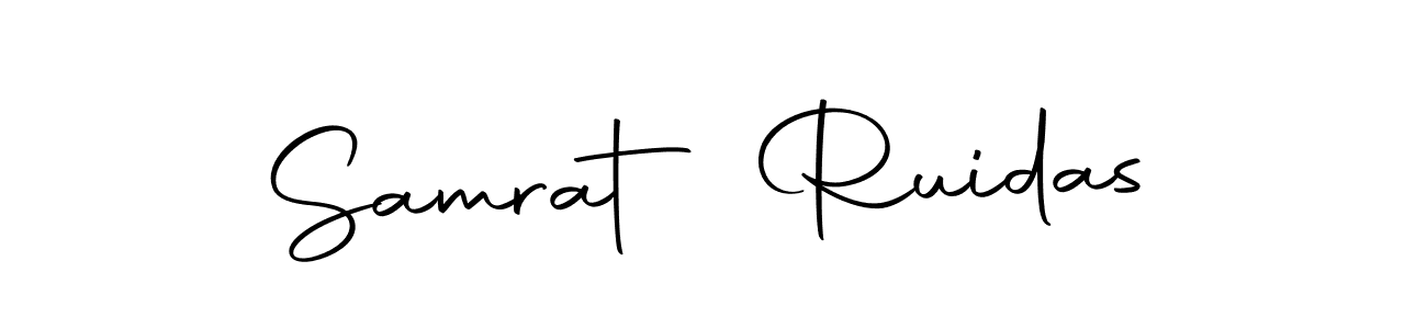 Use a signature maker to create a handwritten signature online. With this signature software, you can design (Autography-DOLnW) your own signature for name Samrat Ruidas. Samrat Ruidas signature style 10 images and pictures png
