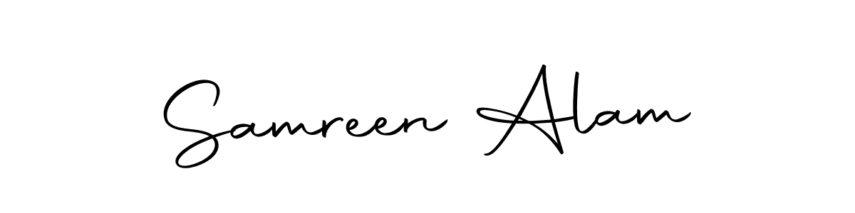 Here are the top 10 professional signature styles for the name Samreen Alam. These are the best autograph styles you can use for your name. Samreen Alam signature style 10 images and pictures png