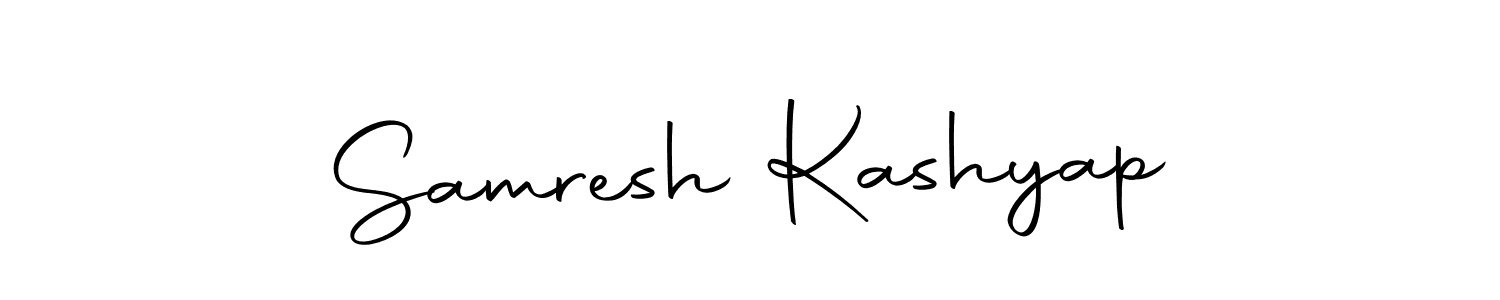 Similarly Autography-DOLnW is the best handwritten signature design. Signature creator online .You can use it as an online autograph creator for name Samresh Kashyap. Samresh Kashyap signature style 10 images and pictures png