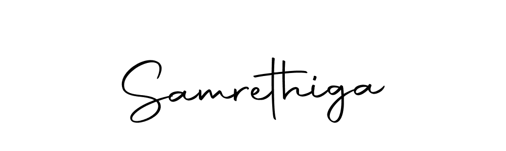Make a short Samrethiga signature style. Manage your documents anywhere anytime using Autography-DOLnW. Create and add eSignatures, submit forms, share and send files easily. Samrethiga signature style 10 images and pictures png