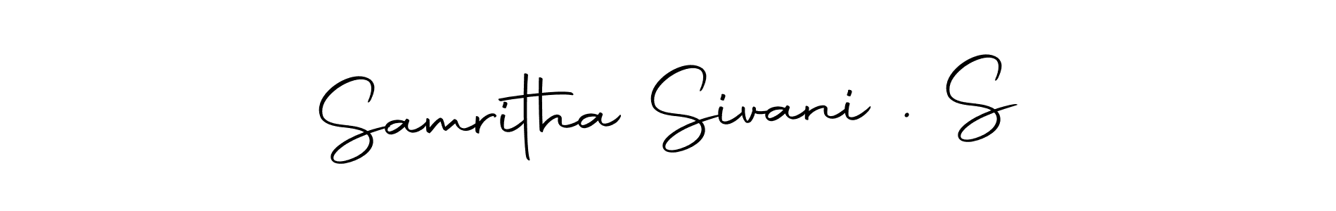 Make a beautiful signature design for name Samritha Sivani . S. Use this online signature maker to create a handwritten signature for free. Samritha Sivani . S signature style 10 images and pictures png