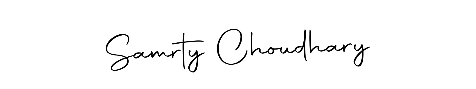 Make a beautiful signature design for name Samrty Choudhary. With this signature (Autography-DOLnW) style, you can create a handwritten signature for free. Samrty Choudhary signature style 10 images and pictures png