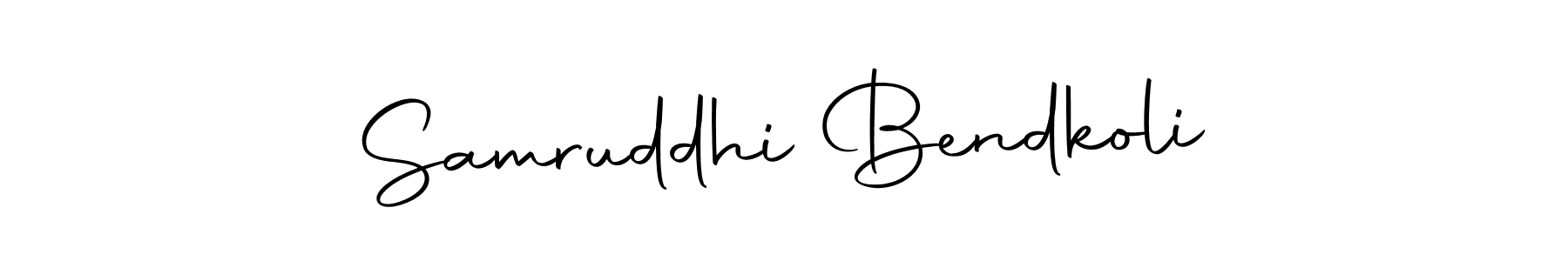 if you are searching for the best signature style for your name Samruddhi Bendkoli. so please give up your signature search. here we have designed multiple signature styles  using Autography-DOLnW. Samruddhi Bendkoli signature style 10 images and pictures png