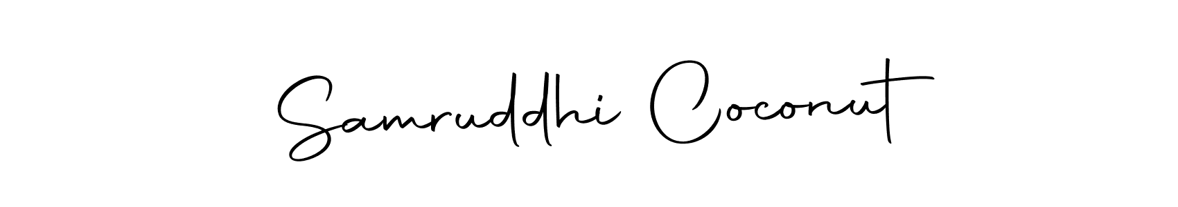 Autography-DOLnW is a professional signature style that is perfect for those who want to add a touch of class to their signature. It is also a great choice for those who want to make their signature more unique. Get Samruddhi Coconut name to fancy signature for free. Samruddhi Coconut signature style 10 images and pictures png