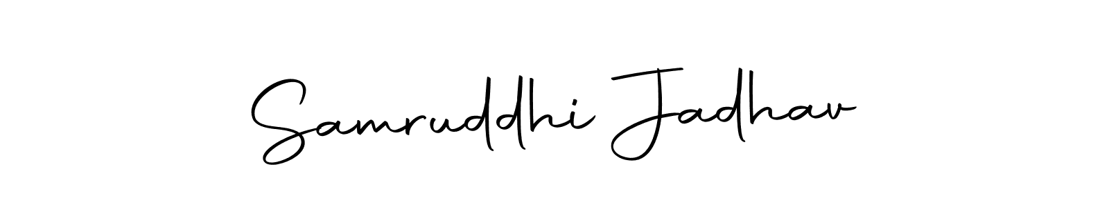 Make a beautiful signature design for name Samruddhi Jadhav. Use this online signature maker to create a handwritten signature for free. Samruddhi Jadhav signature style 10 images and pictures png