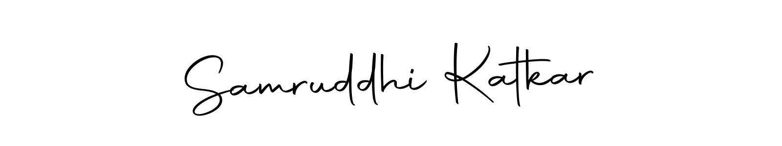 Create a beautiful signature design for name Samruddhi Katkar. With this signature (Autography-DOLnW) fonts, you can make a handwritten signature for free. Samruddhi Katkar signature style 10 images and pictures png