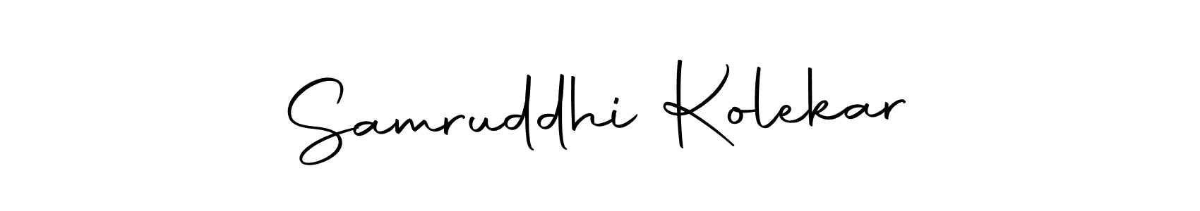 if you are searching for the best signature style for your name Samruddhi Kolekar. so please give up your signature search. here we have designed multiple signature styles  using Autography-DOLnW. Samruddhi Kolekar signature style 10 images and pictures png