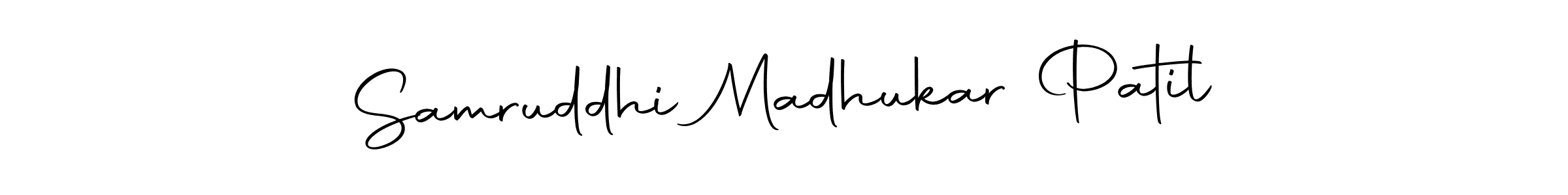 if you are searching for the best signature style for your name Samruddhi Madhukar Patil. so please give up your signature search. here we have designed multiple signature styles  using Autography-DOLnW. Samruddhi Madhukar Patil signature style 10 images and pictures png