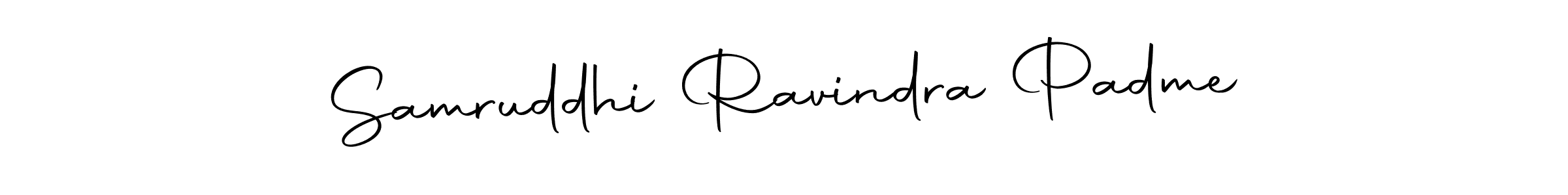 You should practise on your own different ways (Autography-DOLnW) to write your name (Samruddhi Ravindra Padme) in signature. don't let someone else do it for you. Samruddhi Ravindra Padme signature style 10 images and pictures png