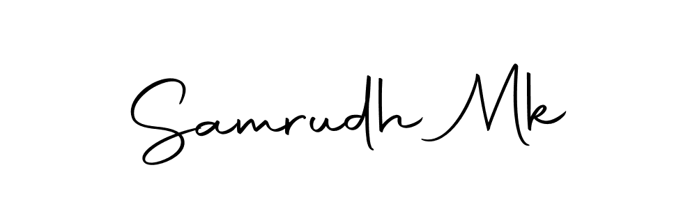 You can use this online signature creator to create a handwritten signature for the name Samrudh Mk. This is the best online autograph maker. Samrudh Mk signature style 10 images and pictures png