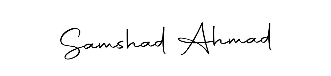 Make a beautiful signature design for name Samshad Ahmad. With this signature (Autography-DOLnW) style, you can create a handwritten signature for free. Samshad Ahmad signature style 10 images and pictures png