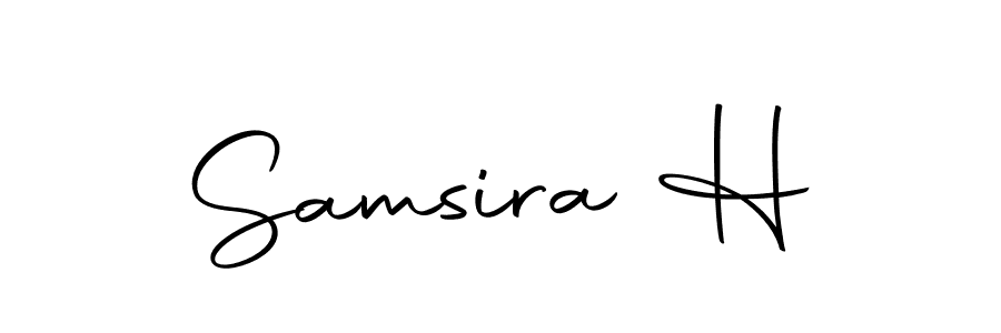 Samsira H stylish signature style. Best Handwritten Sign (Autography-DOLnW) for my name. Handwritten Signature Collection Ideas for my name Samsira H. Samsira H signature style 10 images and pictures png