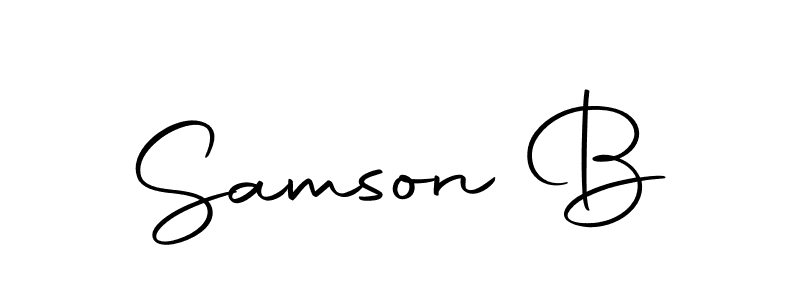 Similarly Autography-DOLnW is the best handwritten signature design. Signature creator online .You can use it as an online autograph creator for name Samson B. Samson B signature style 10 images and pictures png