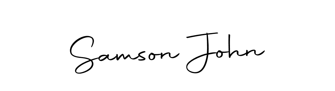 Use a signature maker to create a handwritten signature online. With this signature software, you can design (Autography-DOLnW) your own signature for name Samson John. Samson John signature style 10 images and pictures png