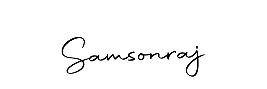 How to make Samsonraj signature? Autography-DOLnW is a professional autograph style. Create handwritten signature for Samsonraj name. Samsonraj signature style 10 images and pictures png