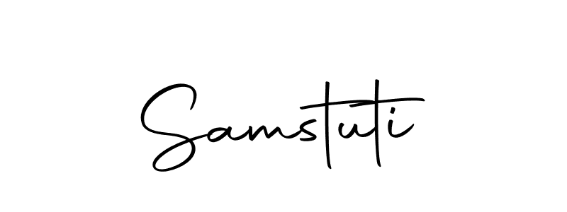 Samstuti stylish signature style. Best Handwritten Sign (Autography-DOLnW) for my name. Handwritten Signature Collection Ideas for my name Samstuti. Samstuti signature style 10 images and pictures png