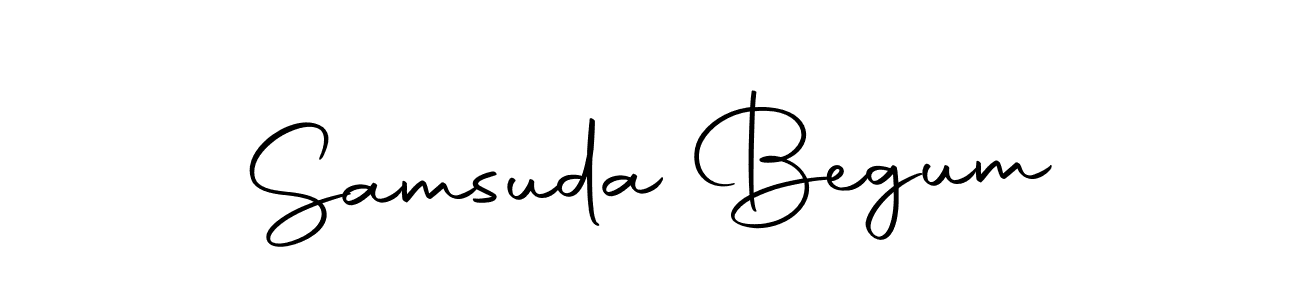 Make a beautiful signature design for name Samsuda Begum. With this signature (Autography-DOLnW) style, you can create a handwritten signature for free. Samsuda Begum signature style 10 images and pictures png