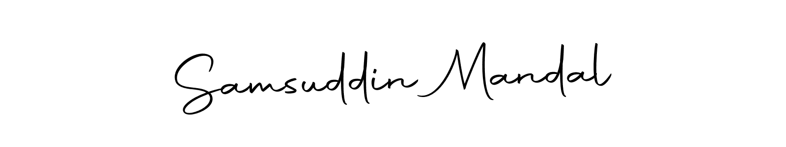 Make a beautiful signature design for name Samsuddin Mandal. With this signature (Autography-DOLnW) style, you can create a handwritten signature for free. Samsuddin Mandal signature style 10 images and pictures png