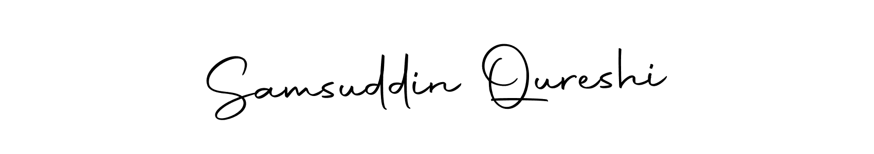 Make a beautiful signature design for name Samsuddin Qureshi. With this signature (Autography-DOLnW) style, you can create a handwritten signature for free. Samsuddin Qureshi signature style 10 images and pictures png