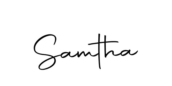 You should practise on your own different ways (Autography-DOLnW) to write your name (Samtha) in signature. don't let someone else do it for you. Samtha signature style 10 images and pictures png