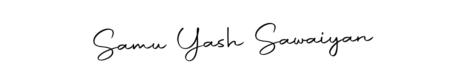 It looks lik you need a new signature style for name Samu Yash Sawaiyan. Design unique handwritten (Autography-DOLnW) signature with our free signature maker in just a few clicks. Samu Yash Sawaiyan signature style 10 images and pictures png