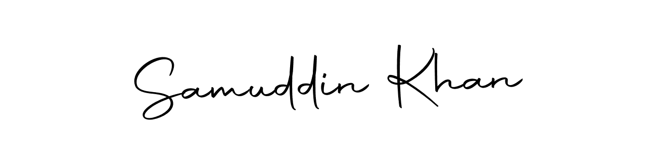 Also we have Samuddin Khan name is the best signature style. Create professional handwritten signature collection using Autography-DOLnW autograph style. Samuddin Khan signature style 10 images and pictures png