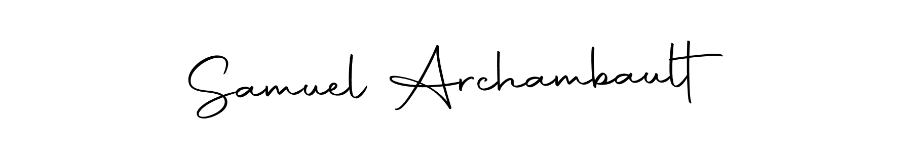 Samuel Archambault stylish signature style. Best Handwritten Sign (Autography-DOLnW) for my name. Handwritten Signature Collection Ideas for my name Samuel Archambault. Samuel Archambault signature style 10 images and pictures png