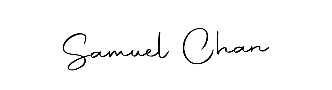 Design your own signature with our free online signature maker. With this signature software, you can create a handwritten (Autography-DOLnW) signature for name Samuel Chan. Samuel Chan signature style 10 images and pictures png