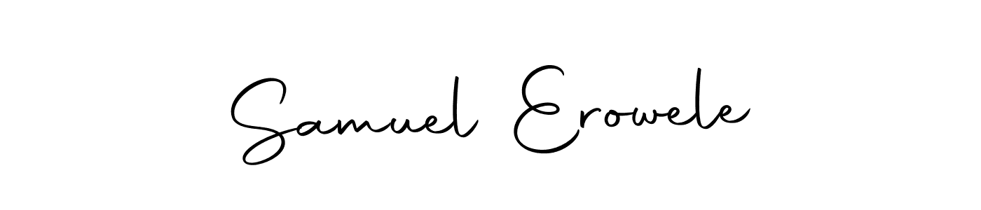 The best way (Autography-DOLnW) to make a short signature is to pick only two or three words in your name. The name Samuel Erowele include a total of six letters. For converting this name. Samuel Erowele signature style 10 images and pictures png