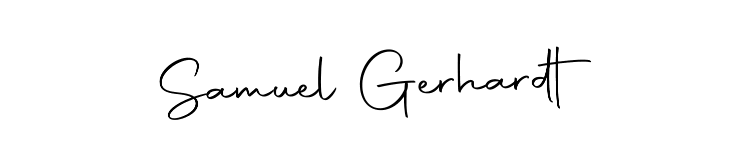 You should practise on your own different ways (Autography-DOLnW) to write your name (Samuel Gerhardt) in signature. don't let someone else do it for you. Samuel Gerhardt signature style 10 images and pictures png