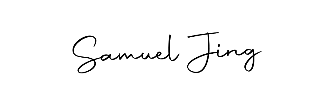 How to make Samuel Jing name signature. Use Autography-DOLnW style for creating short signs online. This is the latest handwritten sign. Samuel Jing signature style 10 images and pictures png