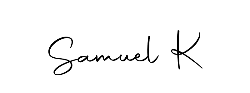 The best way (Autography-DOLnW) to make a short signature is to pick only two or three words in your name. The name Samuel K include a total of six letters. For converting this name. Samuel K signature style 10 images and pictures png