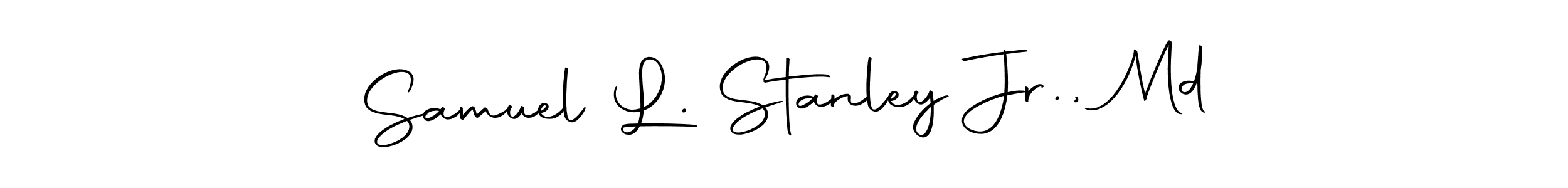 Similarly Autography-DOLnW is the best handwritten signature design. Signature creator online .You can use it as an online autograph creator for name Samuel L. Stanley Jr., Md. Samuel L. Stanley Jr., Md signature style 10 images and pictures png